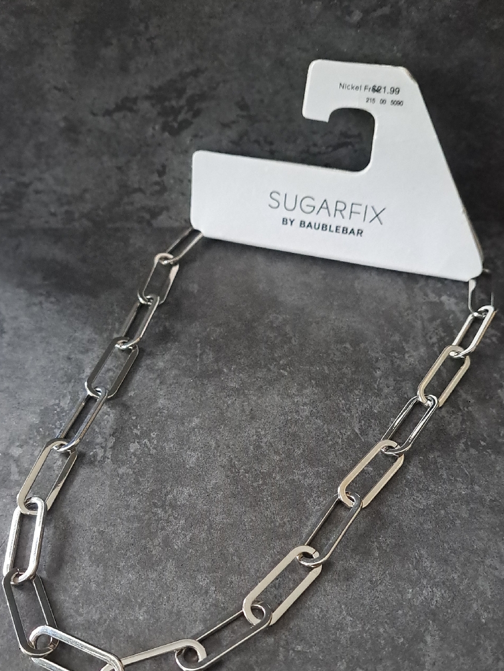 Sugarfix by BaubleBar Silver Paperclip Chain Necklace